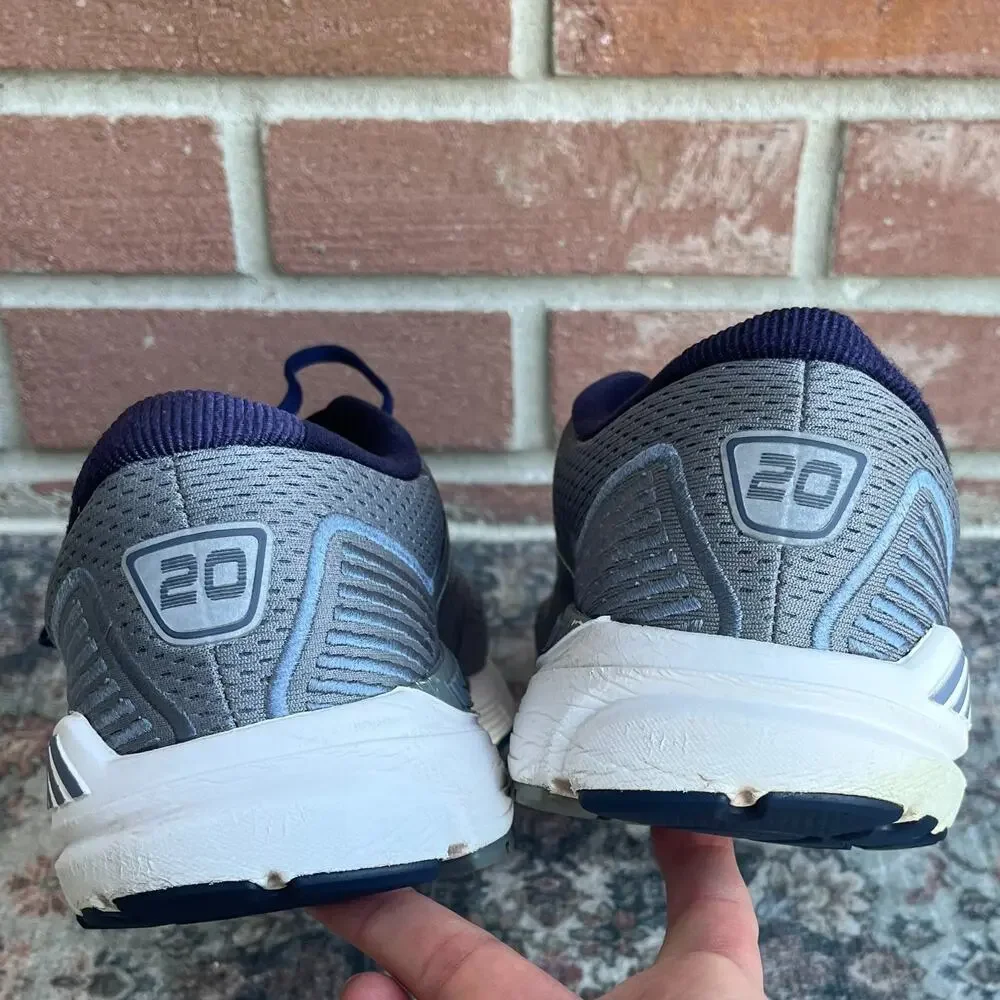 Brooks Beast 20 / Mens Size 12 / Gray Navy Peacoat Running Shoes 1103271D491